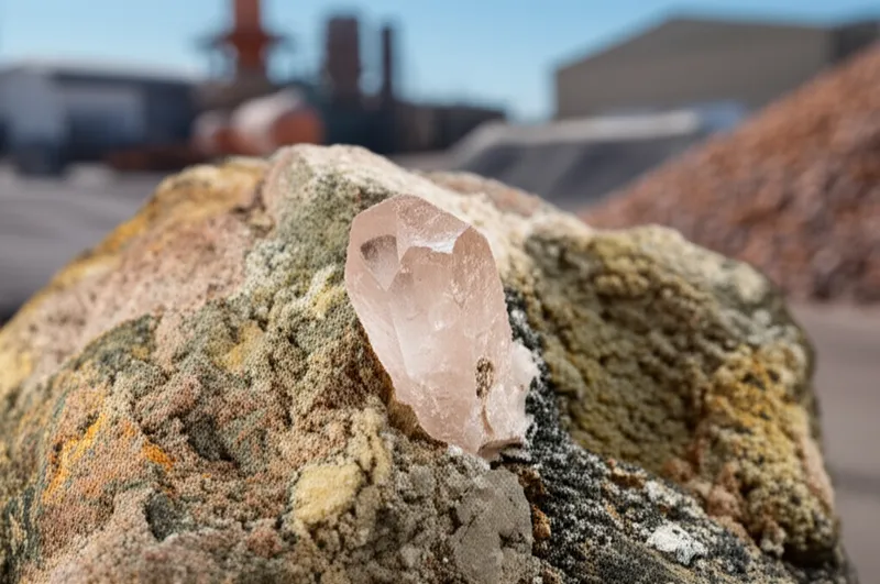 Illustration visuelle du mot « orthoclase » - Orthose, silicate d'aluminium et de potassium