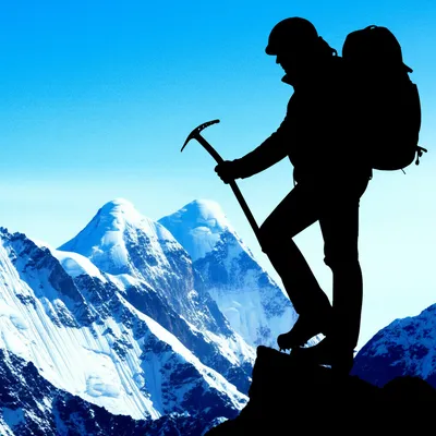 Illustration mountaineer