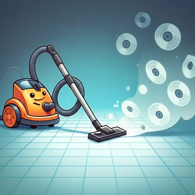 Illustration vacuuming - Image 1