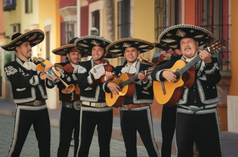 Ilustración visual de la palabra "mariachis" - Música de mariachi