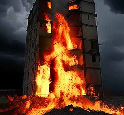 Illustration incinerating