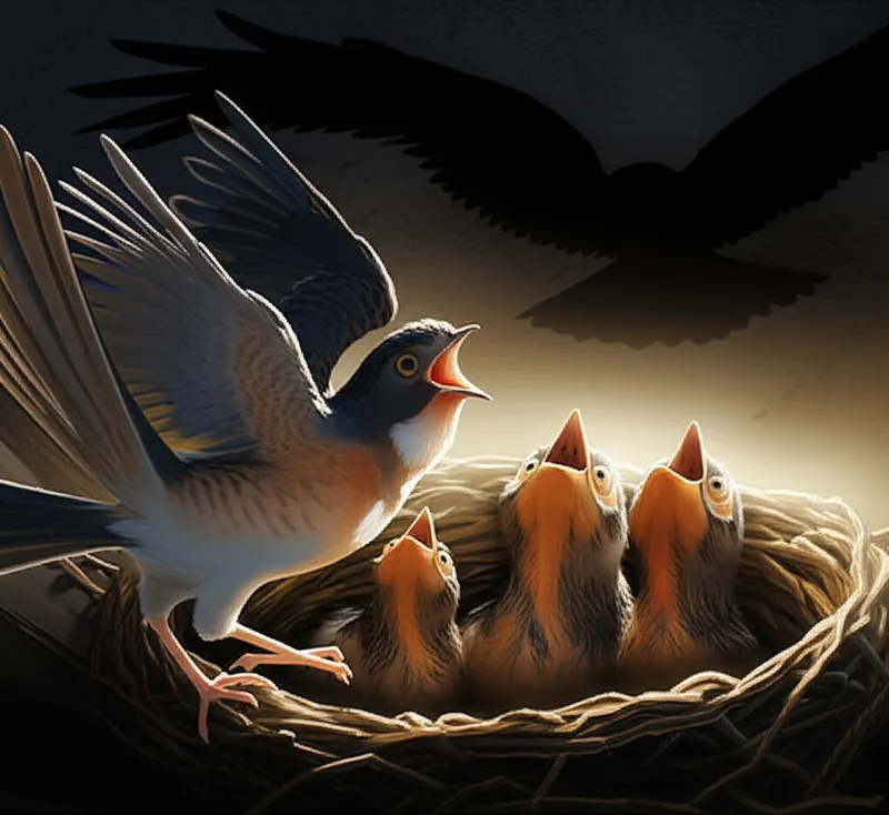 Visuelle Darstellung für das Wort „warned" - gewarnt, benachrichtigt