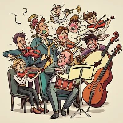 Illustration cacophonous