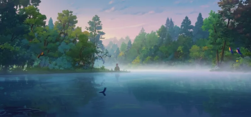 Illustration visuelle du mot « tranquil » - Calme, serein