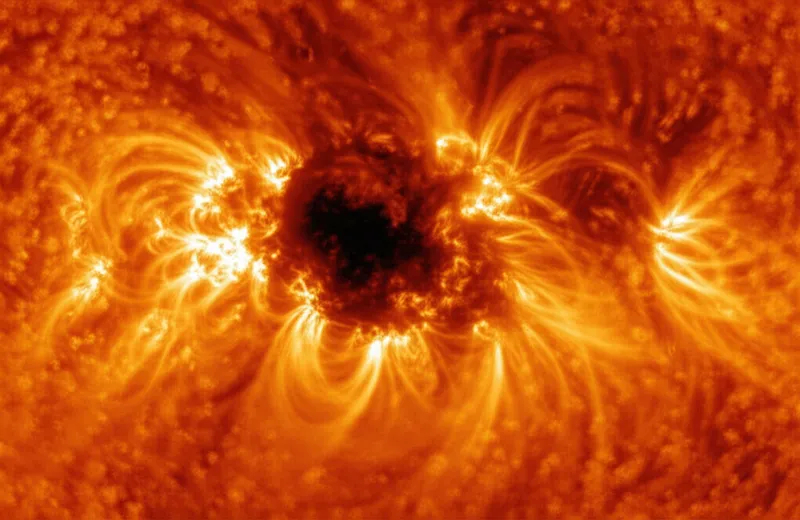 「sunspot」の視覚的なイラスト - 黒点