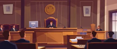 Illustration courtroom