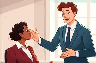 Illustration sycophant