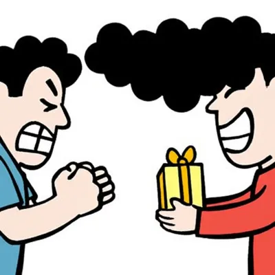 Illustration begrudging