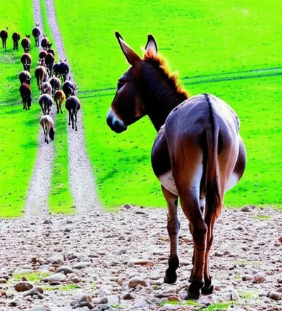 Illustration donkeys - Image 2