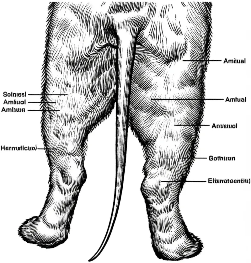 Illustration visuelle du mot « tail » - Queue
