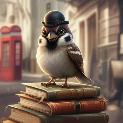 Illustration sparrows - Image 1