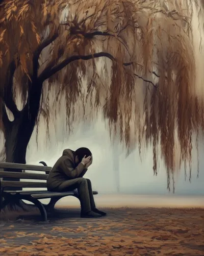 Illustration sighing - Image 1