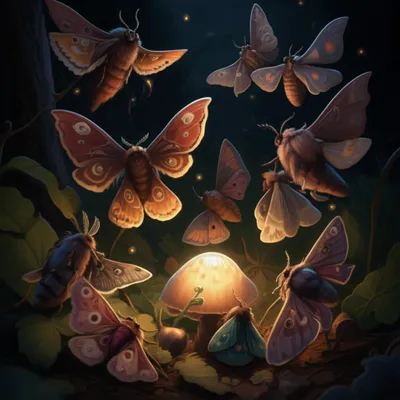 Illustration moths - Image 1