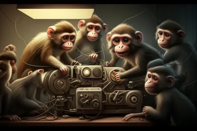 Illustration monkeys - Image 1