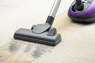 Illustration vacuuming