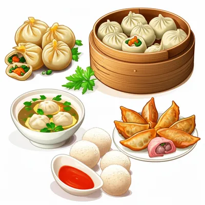 Illustration dumplings