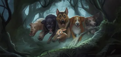 Illustration hounds - Image 1