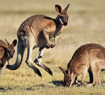 Illustration wallabies