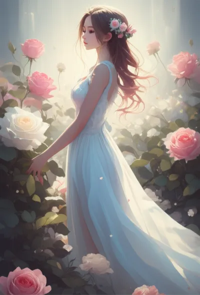 Illustration rosebuds - Image 1