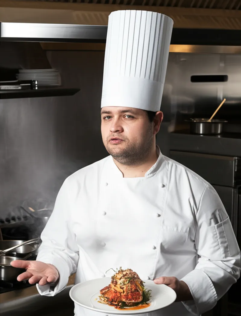 Visuelle Illustration von toque: Koch, Küchenchef - Bild 1