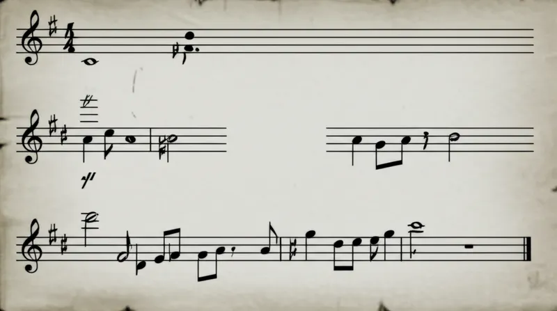 Visual illustration for the word "caesura" - A pause or interruption in a poem, music, building, or other work of art.