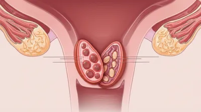 Illustration ovaries