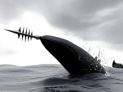 Illustration harpoon