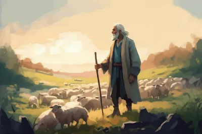 Illustration shepherded