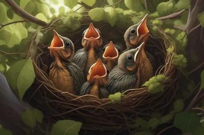 Illustration nestlings - Image 1