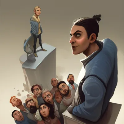 Illustration condescending - Image 1