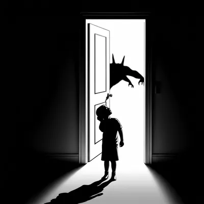 Illustration frightening