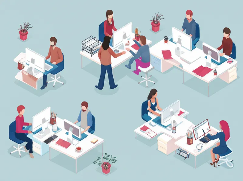 Illustration visuelle du mot « personnel » - Personnel, employés