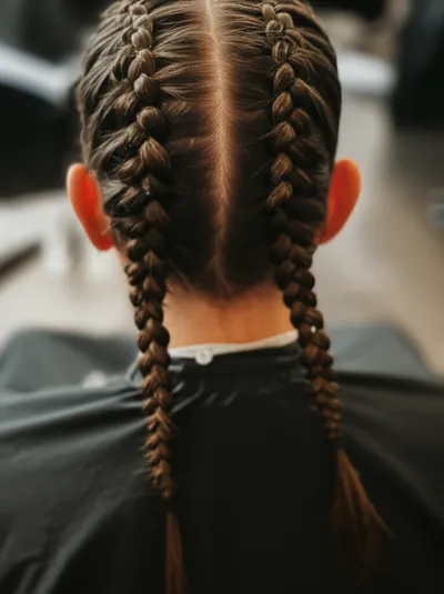 Illustration pigtails