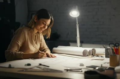 Illustration draftswoman