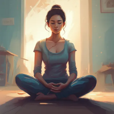 Illustration meditative