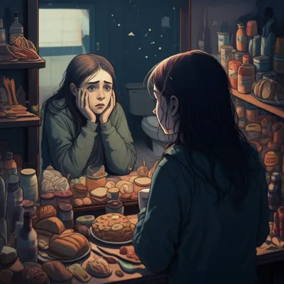 Illustration bulimia
