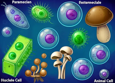 Illustration eucaryotes