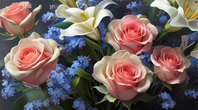 Illustration bouquets - Image 1