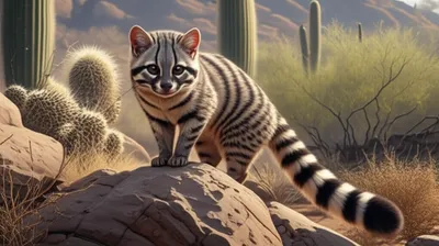 Illustration cacomistle - Image 1