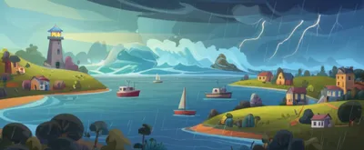 Illustration harbour