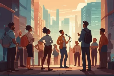 Illustration tribunes - Image 1