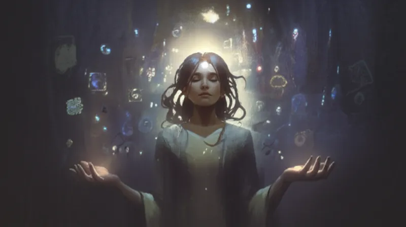 Hình ảnh minh họa cho từ "psychic" - Nhà ngoại cảm, người có khả năng ngoại cảm, thầy đồng.
