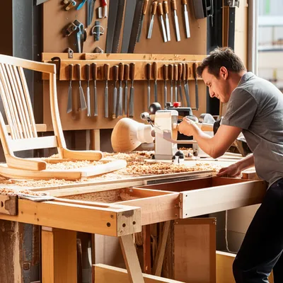 Illustration woodworking