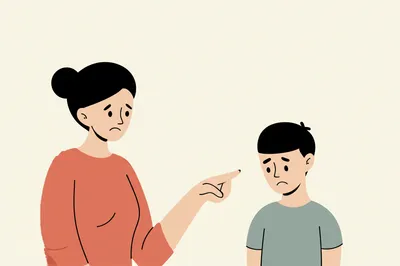 Illustration reproaching