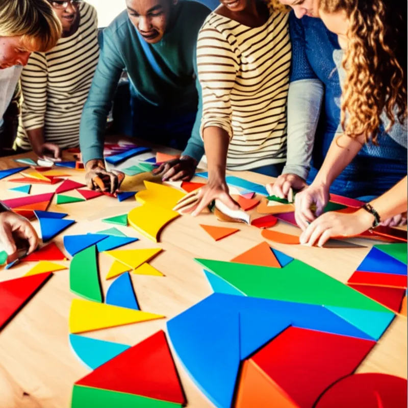 单词"assembling"的视觉插图 - 组装，装配。
