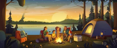 Illustration campers