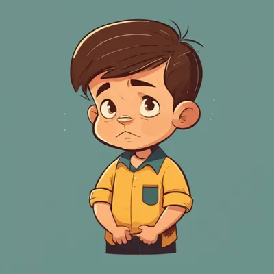 Illustration pouting - Image 1