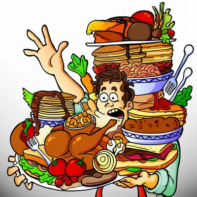 Illustration gluttonous - Image 1