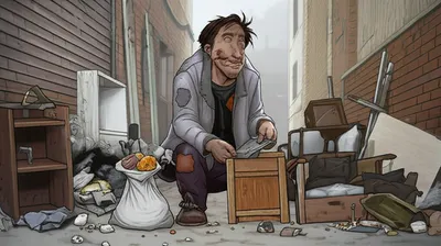 Illustration scrounger