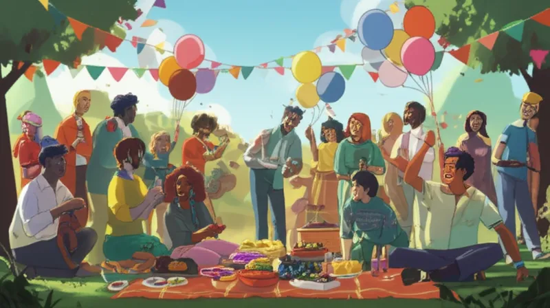 Illustration visuelle du mot « holiday » - Jour férié, fête